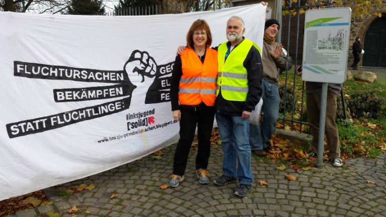 Demo in Linnich gegen Rechtsextremismus